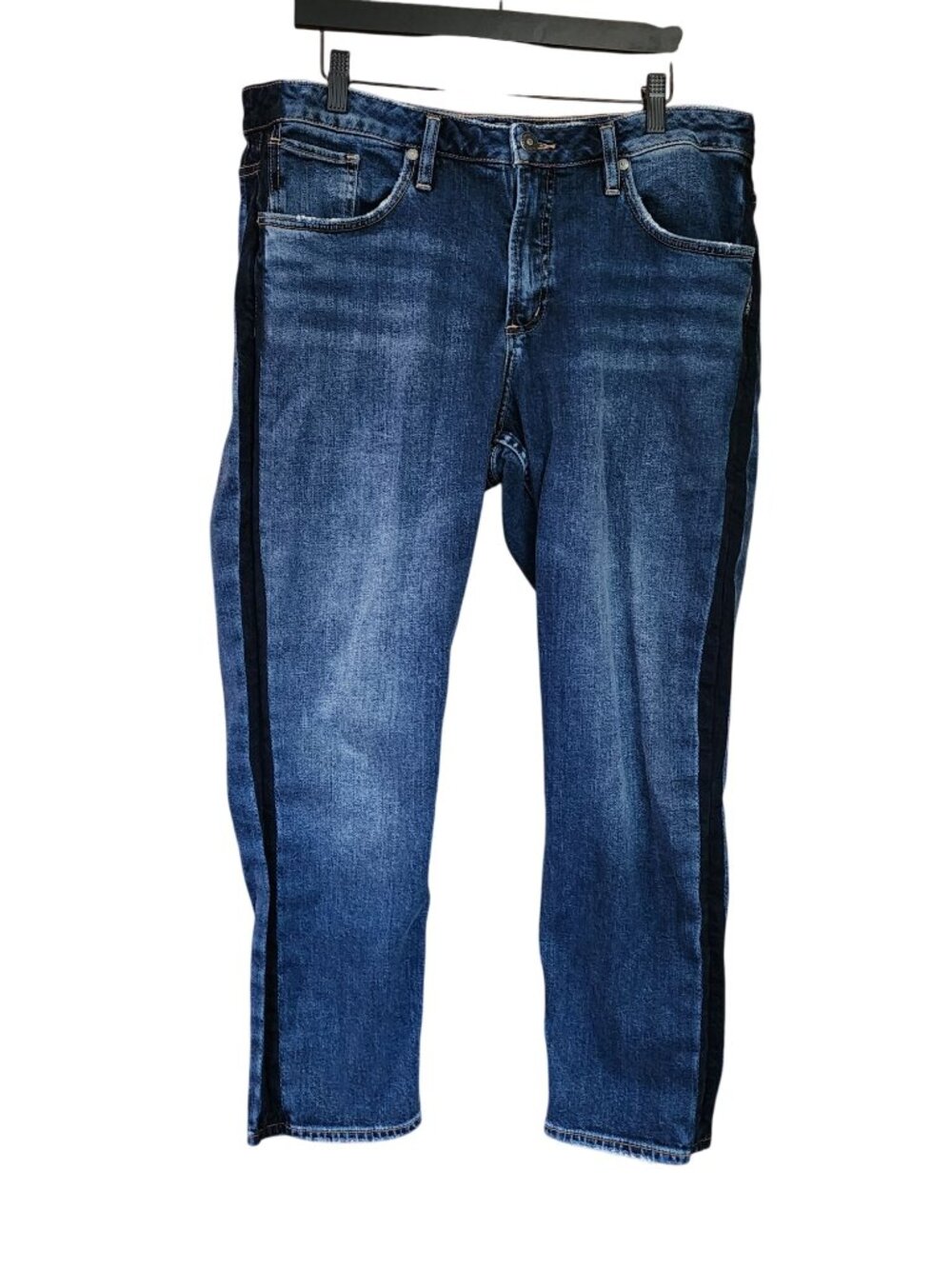 Silver Jeans Vintage Slim Denim Jeans Stripe on Side Womens Size 14
